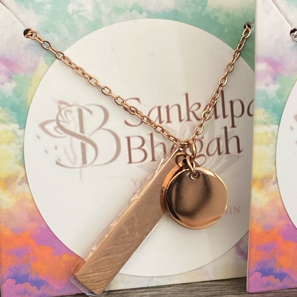 Rose Gold Pendant Necklace